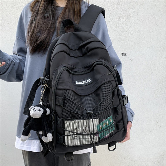 Personality Trend Cross Rope Female College Backpacks