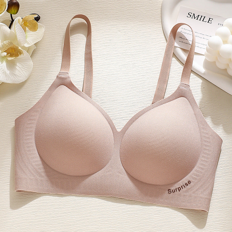 Women's Thick Integrated Fixed Cup Seamless Underwear Small Everyday Bras