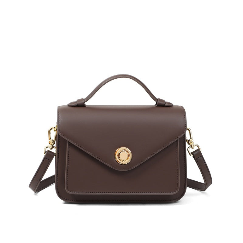 Women's Fashion Poor Genuine Leather Commuter High-grade Women's Messenger Bag