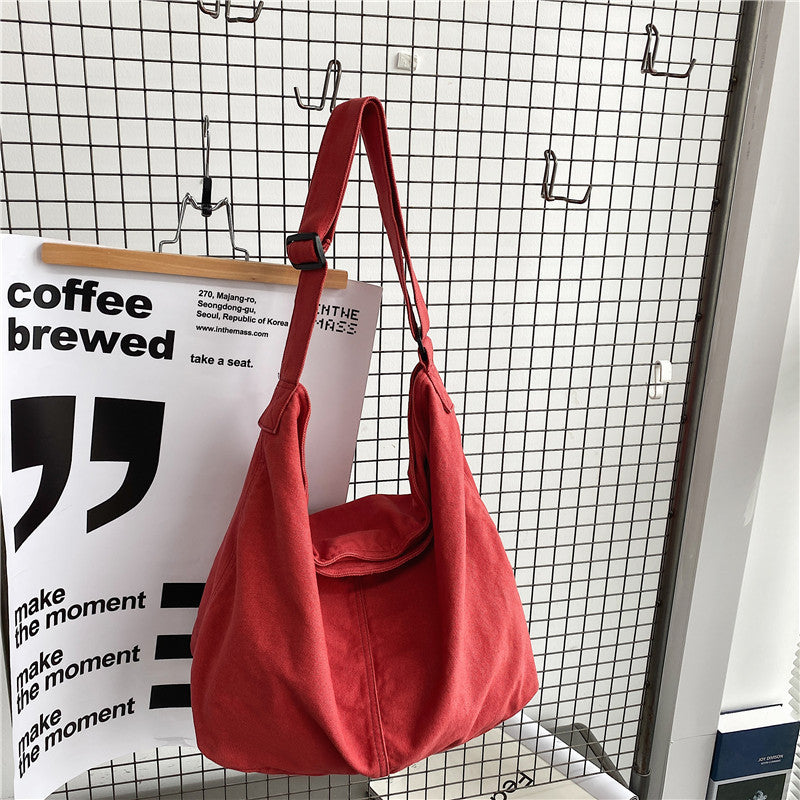 Simple Comfortable Literary Washed Canvas Leisure Bags