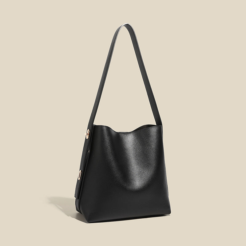 Popular Simplicity Western Style Pure Color Women's Shoulder Bag