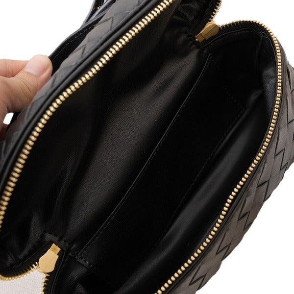Women's Trendy Sheepskin Hand-woven Portable Light Luxury Women's Messenger Bag