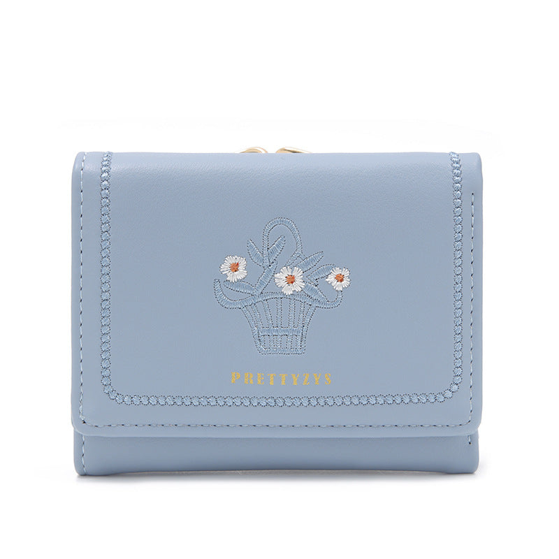 Pretty Women's Short Printed Iron Frame Ladies Wallet