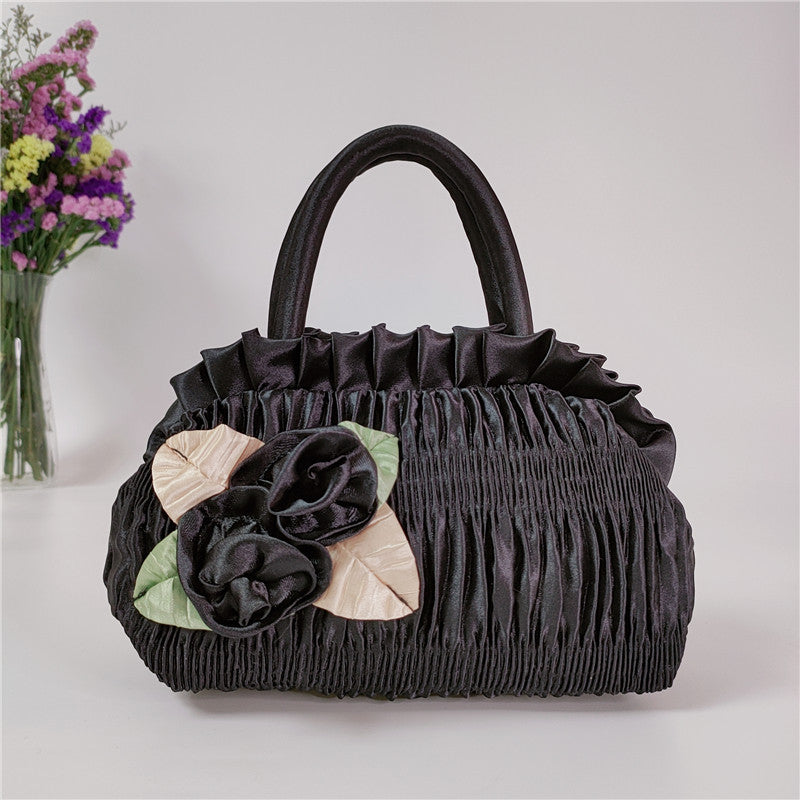 Korean Exquisite Handmade Flower Mother Sweet Handbags