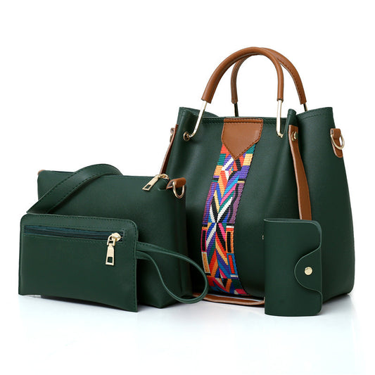 Women's Mother Large Capacity Trendy Contrast Color Bags