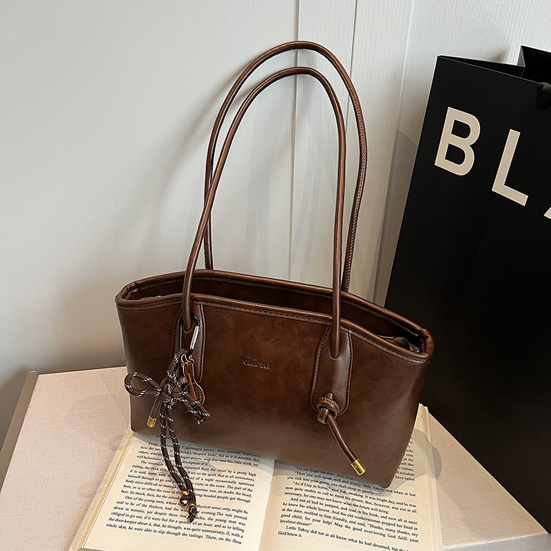 Women's Advanced Texture Retro Large Capacity Underarm Women's Shoulder Bag