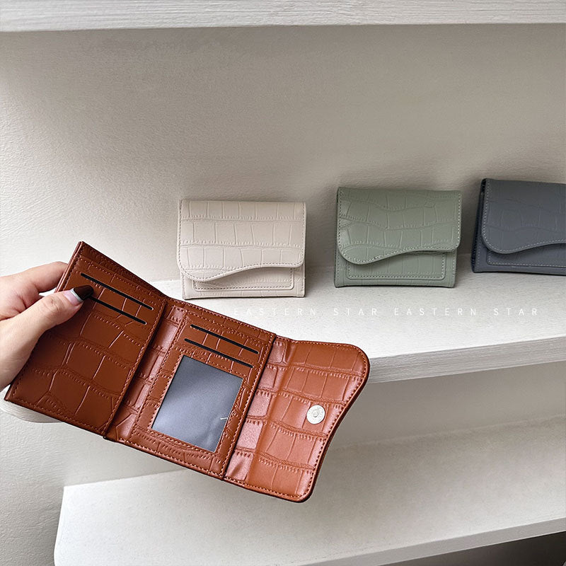 Women's Beautiful Korean Short Chic Zipper Ladies Wallets