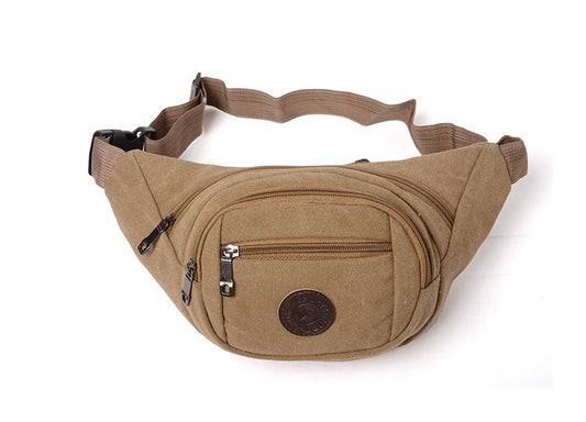 Unisex Courier Business Checkout Canvas Large Men's Waist Packs