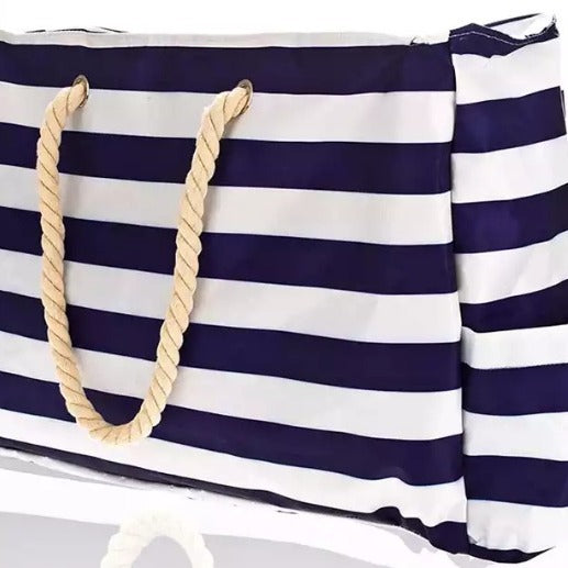 Large Capacity Waterproof Beach With Zipper Women's Shoulder Bag