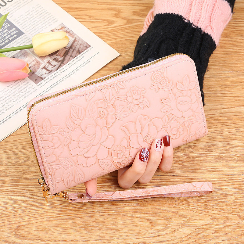 Women's Long High-grade Clutch Cute Zipper Cell Ladies Wallet