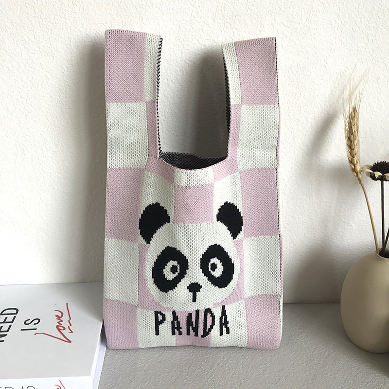 Women's Knitted Wool Vest Version Hand Carrying Handbags