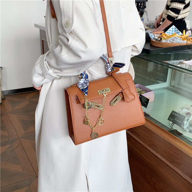 Women's Simple Fashion Silk Scarf Kelly Handbags