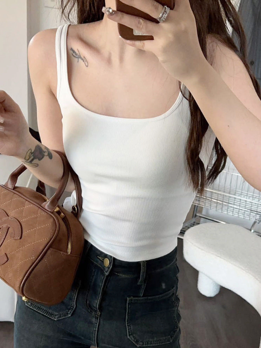 Women's Inner Wear Outer Slim Sleeveless Bottoming Tanks Camis