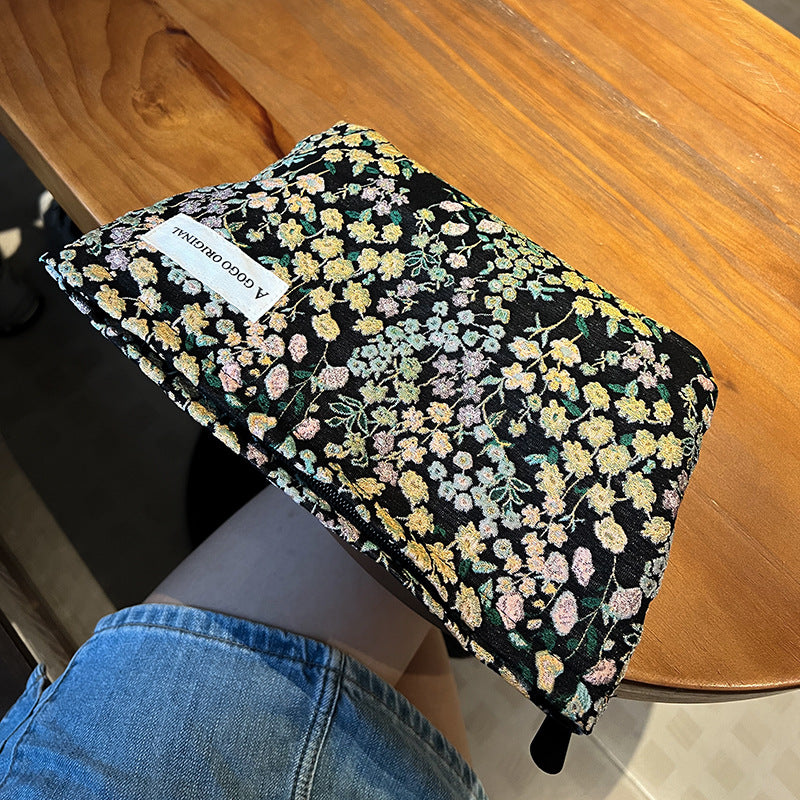Fresh Black Shivering Portable Skin Care Buggy Cosmetic Bags