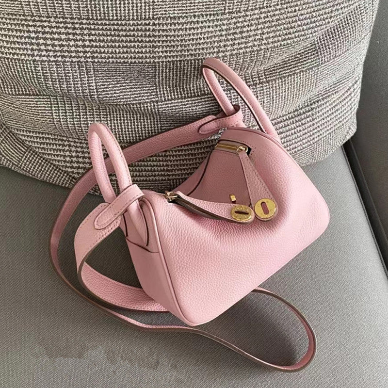 Women's Mini Doctor Cow Leather Portable Medical Handbags