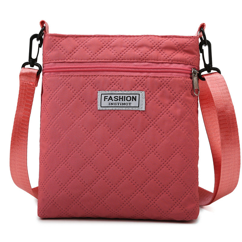 Fashion Simple Design Diamond Check Female Bags