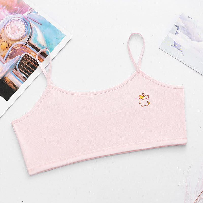 Cotton Development Period Vest Female Underwear Bras