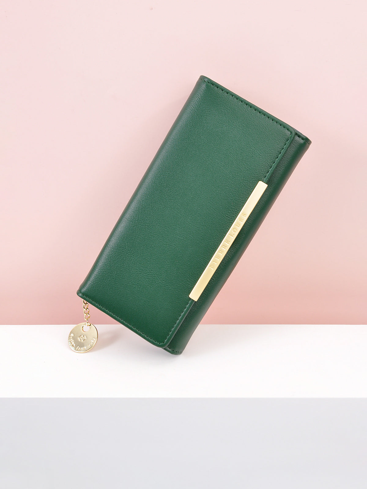 Solid Color Two Fold Lady's High-grade Ladies Wallet