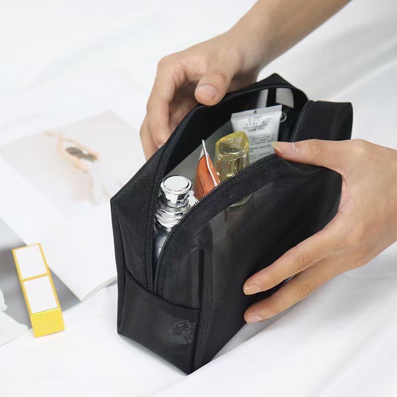 Women's Style Mesh Portable Mini Storage Cosmetic Bags