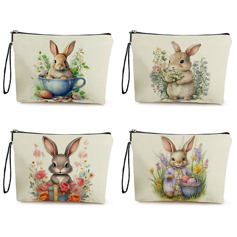Easter Carrying Home Zipper Wash Storage Cosmetic Bags