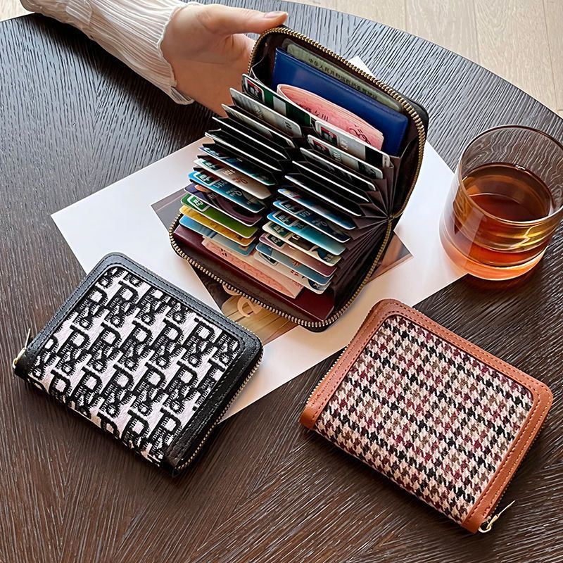 Women's Capacity Passport License Multiple Slots High-grade Card Holder