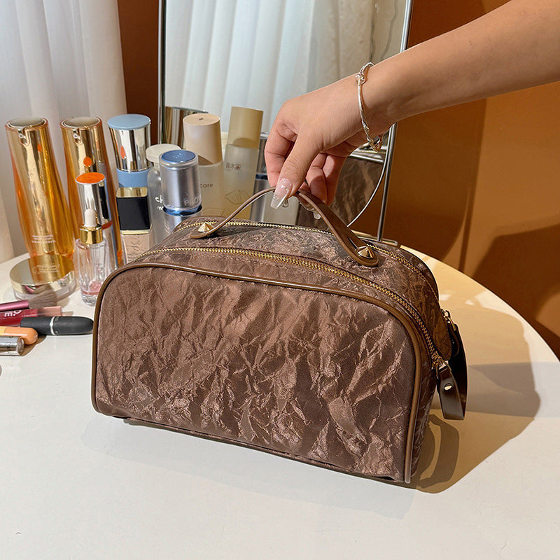 Retro Portable Cosmetics Combination Storage Toiletry Cosmetic Bags