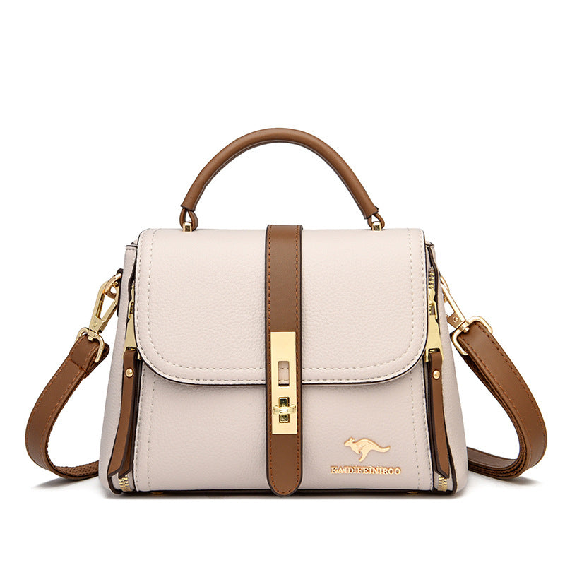 Creative Women's Female Fashion Color Contrast Shoulder Bags