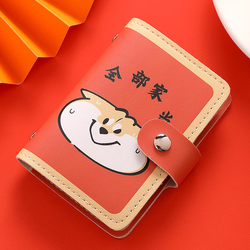 Dog Large Capacity Mini Cute Versatile Card Holder