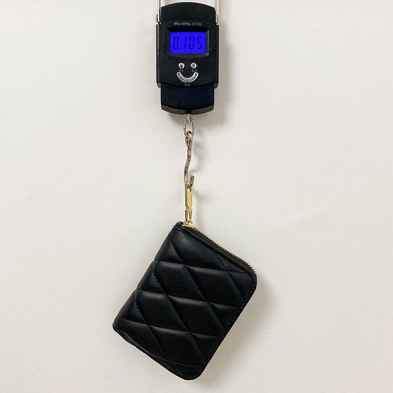 Charming Women's Fashion Embroidery Thread Rhombus Ladies Wallets