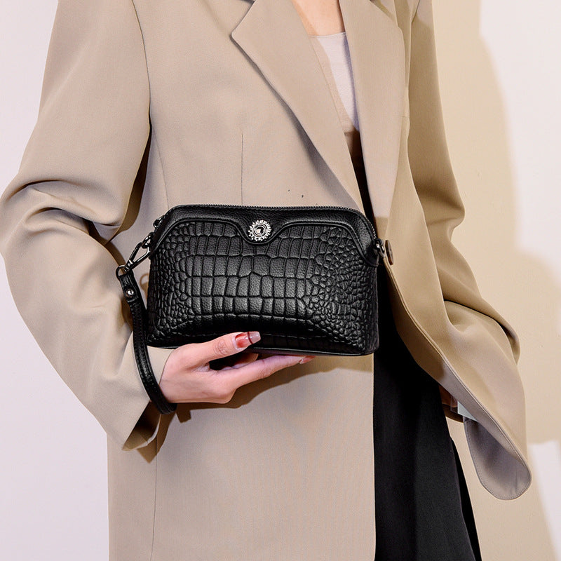 Women's Classic Retro Crocodile Pattern Mother Women's Messenger Bag
