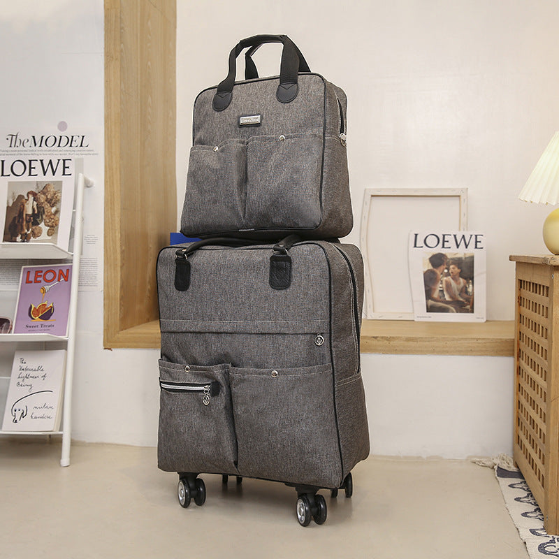 Women's Innovative Portable Folding Buggy Printing Travel Bags