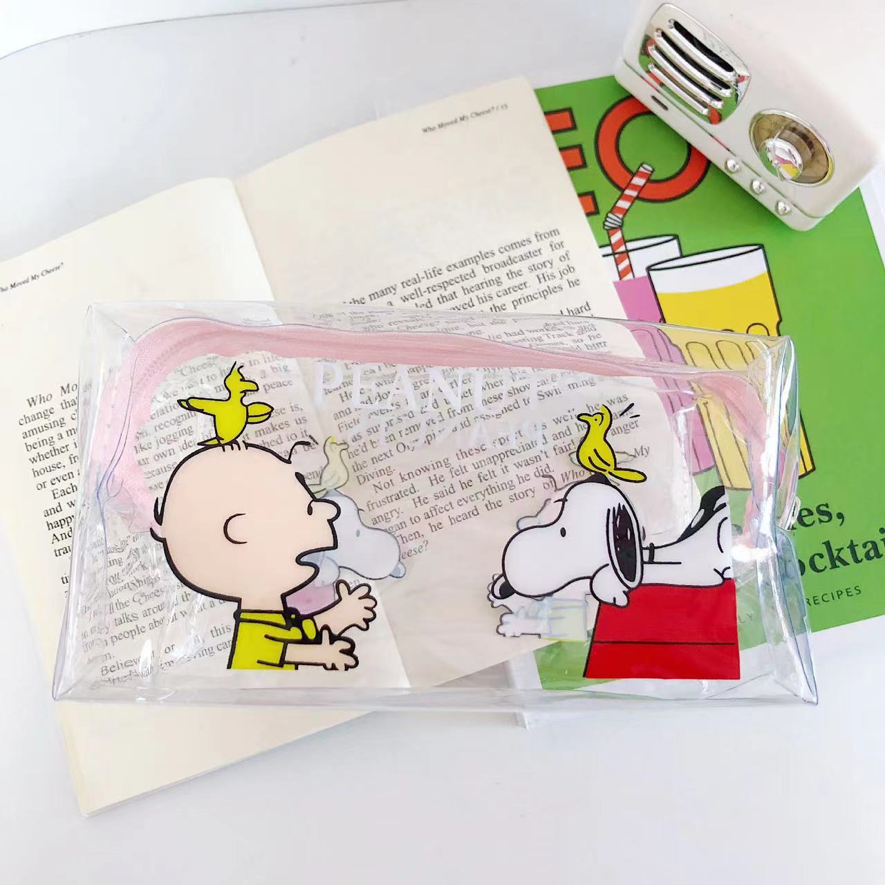 Women's Printed Fruit Cute Transparent Portable Storage Cosmetic Bags