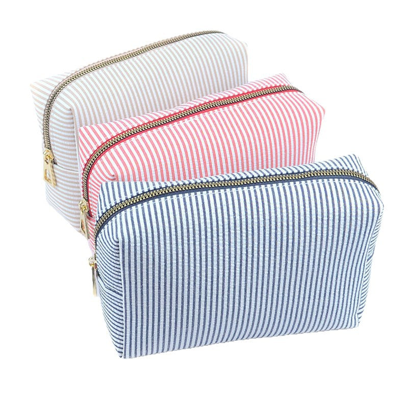 Seersucker Portable Outing Beauty Indian Style Bags