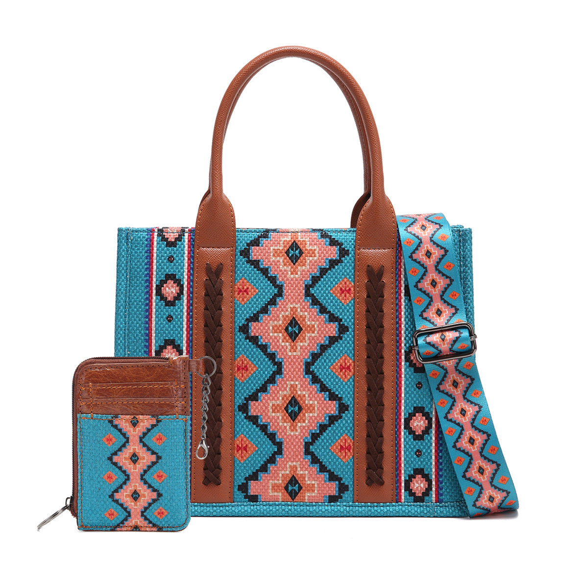 Women's Vintage Cotton Linen Printed Western One Crossbody Bags