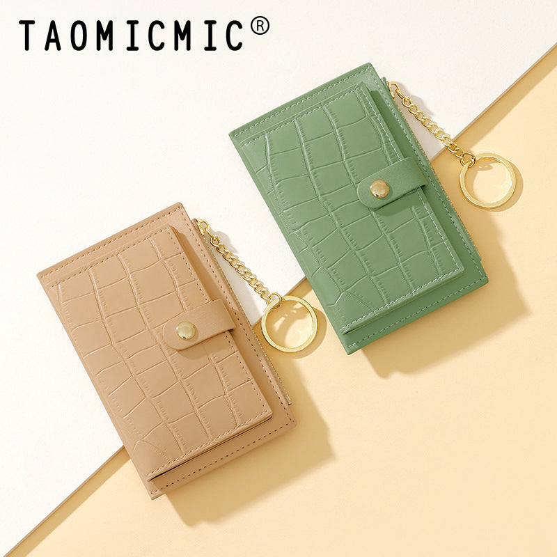 Mini Female Multiple Slots Creative Zipper Coin Purses