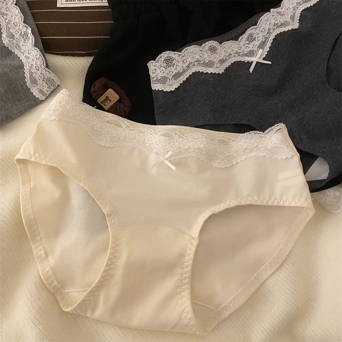 Women's Cotton Underwear Lengthened Crotch Wide Brim Comfortable Breathable Panties
