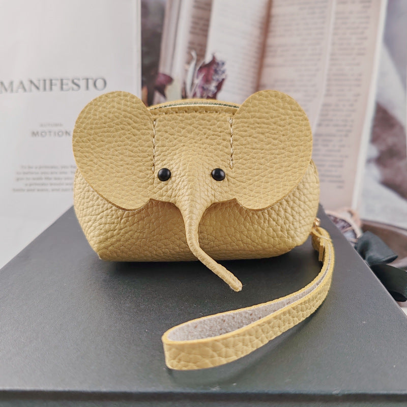 Graceful Thailand Elephant Pendant Creative Zipper Purses