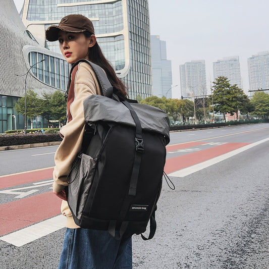 Women's & Men's & Cool Motorcycle Commuter Large Capacity Backpacks