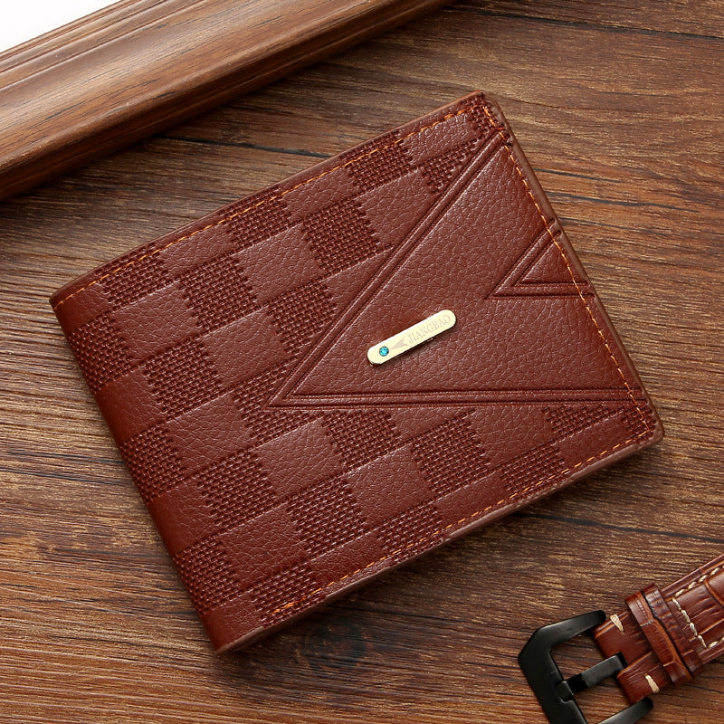 Men's Business Green Horizontal Light Luxury Multiple Men's Wallet