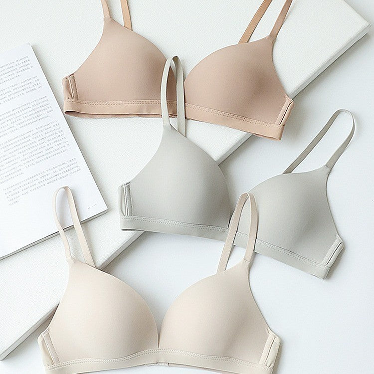 Women's Cup Large Simple Solid Color Summer Bras