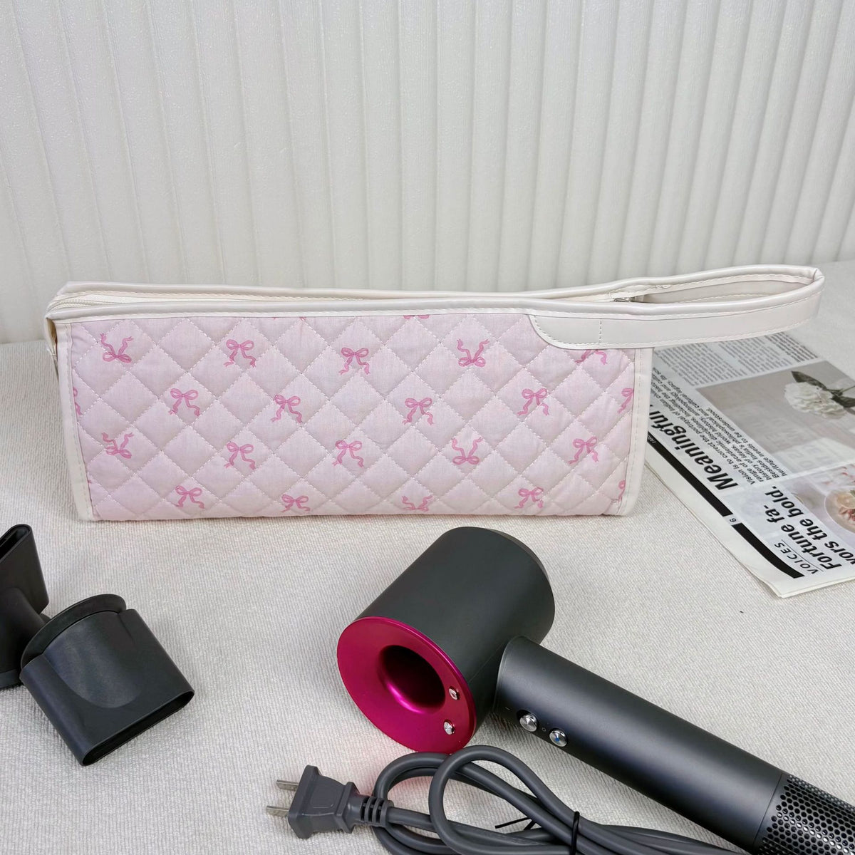 Capacity Hair Dryer Storage Portable Floral Cosmetic Bags