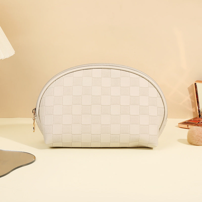 Women's High-grade Chessboard Storage Waterproof Portable Makeup Bag