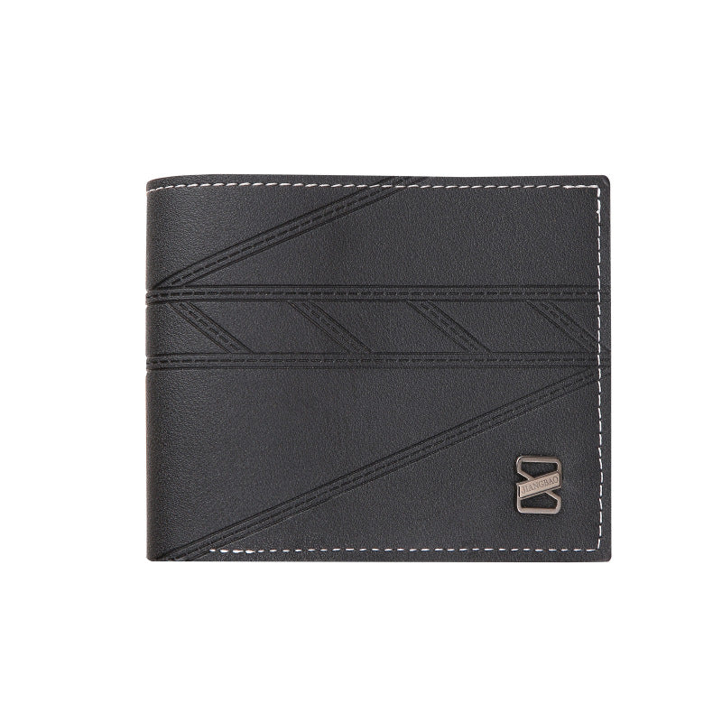 Men's Short Male Youth Simple Fashion Plain Men's Wallets