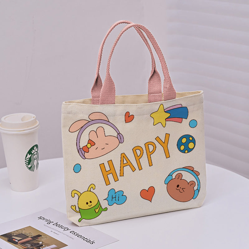 Large Capacity Commuter Lunch Simple Versatile Handbags