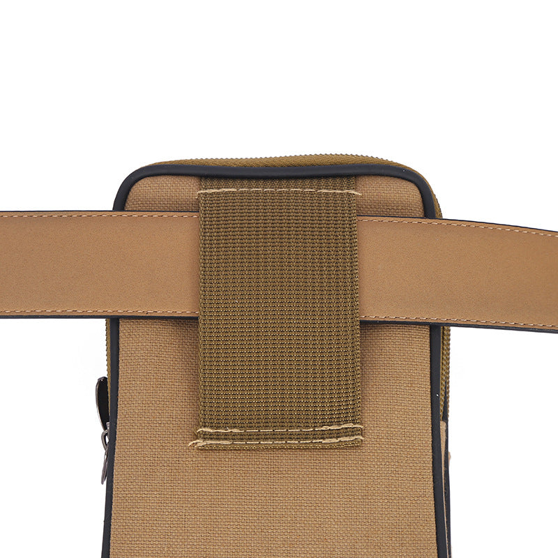 Men's Canvas Mobile For Multifunctional Work Men's Waist Packs