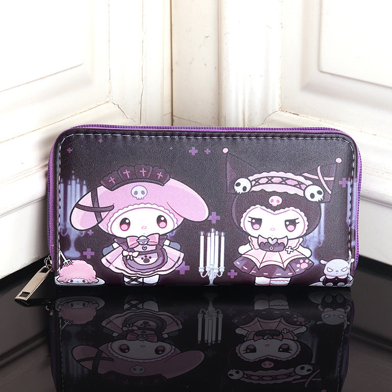 Clow Cartoon Cute Multiple Slots Long Purses