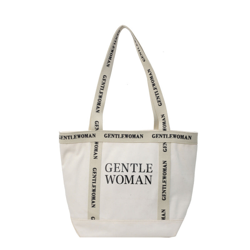 Creative Women's Letter Canvas High-grade Hand Shoulder Bags