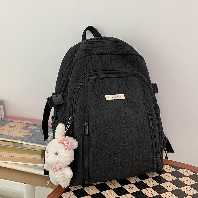 Female Junior High Good-looking Style Simple Backpacks
