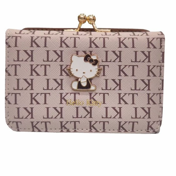 Women's Korean Style Fashion Short Hardware Clow Ladies Wallet