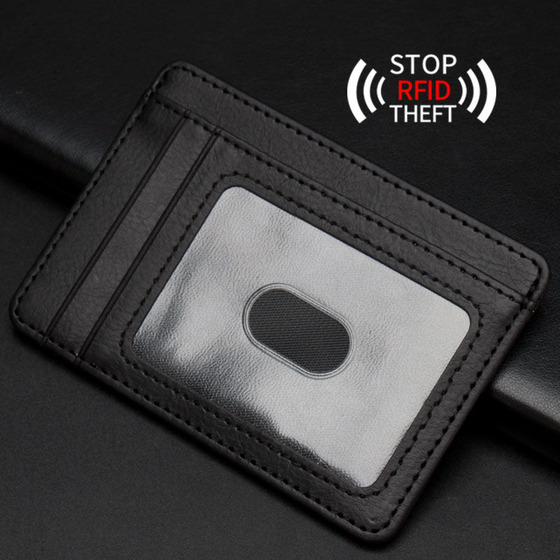 Slots Horizontal Vertical Bank Position Transparent Window Card Holder